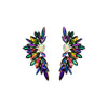 Alloy Inlaid Rhinestone Flower Diamond Earrings For Women