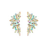 Alloy Inlaid Rhinestone Flower Diamond Earrings For Women