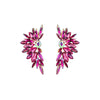 Alloy Inlaid Rhinestone Flower Diamond Earrings For Women