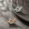 Alloy Inlaid Zircon Snakeshaped Electroplated Women's Light Luxury Highend Earrings