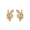 Alloy Inlaid Zircon Snakeshaped Electroplated Women's Light Luxury Highend Earrings