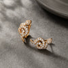 Alloy Inlaid Zircon Snakeshaped Electroplated Women's Light Luxury Highend Earrings