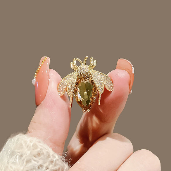 Alloy Insect Brooch Electroplated Trendy Highend Coat Suit Decoration For Men And Women