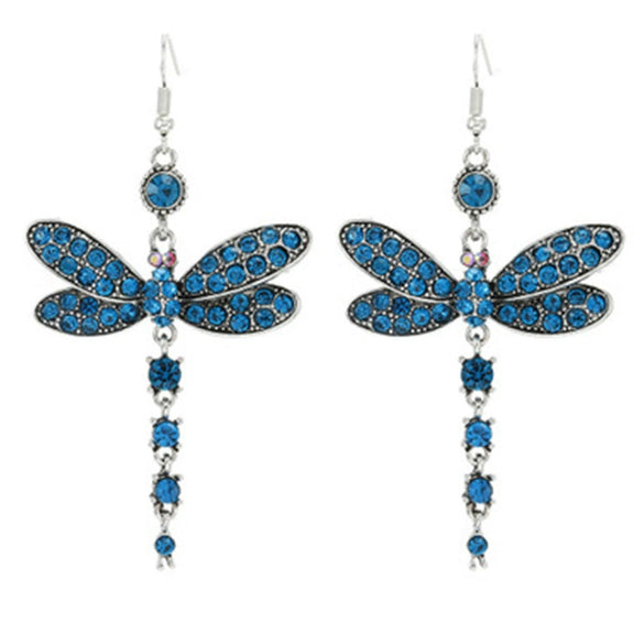 Alloy Insect Pattern Retro Tassel Women's Long Earrings