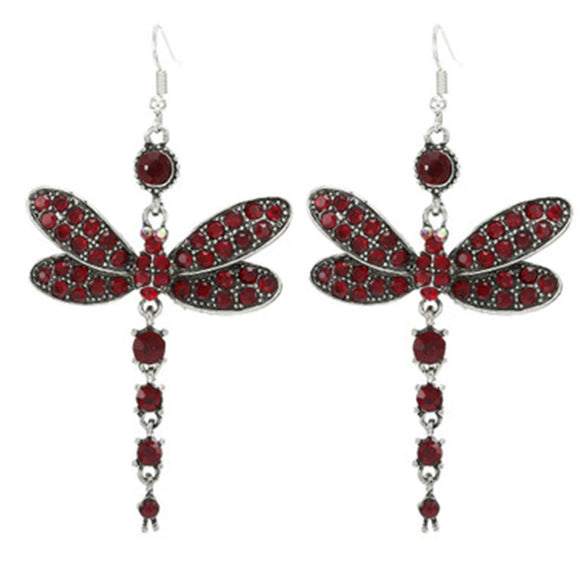 Alloy Insect Pattern Retro Tassel Women's Long Earrings