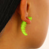 Alloy Insectpatterned Painted Unisex 3D Caterpillar Earrings