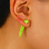 Alloy Insectpatterned Painted Unisex 3D Caterpillar Earrings
