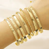 Alloy Iron Unisex Bohemian Style Geometric Arrow Diamond Sixpointed Star Twist Opening Bracelet 7Piece Set With Electroplating