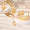 Alloy Irregular Geometric Electroplated Bracelets For Women Stylish Cool Jewelry