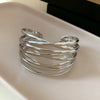 Alloy Irregular Geometric Electroplated Bracelets For Women Stylish Cool Jewelry