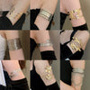 Alloy Irregular Geometric Electroplated Bracelets For Women Stylish Cool Jewelry