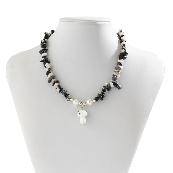 Alloy Irregular Gravel Collarbone Necklace With Star And Geometric Pattern Electroplated For Women