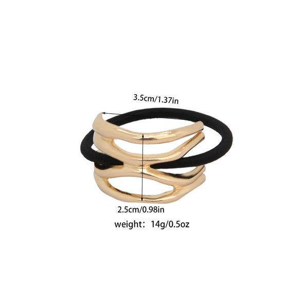 Alloy Irregular Hair Ring Retro Distinctive With Electroplating Treatment