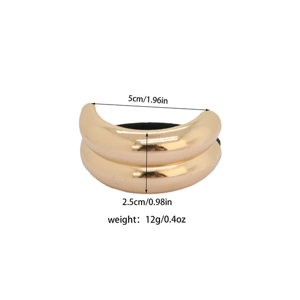 Alloy Irregular Hair Ring Retro Distinctive With Electroplating Treatment
