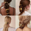 Alloy Irregular Hair Ring Retro Distinctive With Electroplating Treatment