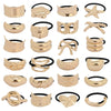 Alloy Irregular Hair Ring Retro Distinctive With Electroplating Treatment