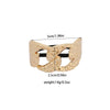 Alloy Irregular Hair Ring Retro Distinctive With Electroplating Treatment