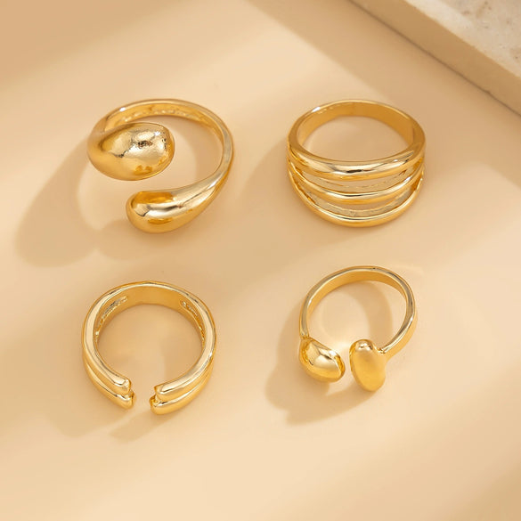 Alloy Irregular Minimalist Electroplated Bracelet