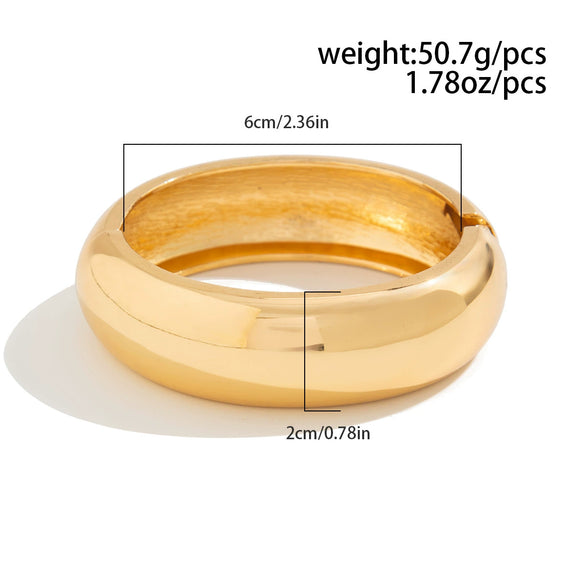 Alloy Irregular Minimalist Electroplated Bracelet