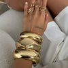 Alloy Irregular Minimalist Electroplated Bracelet