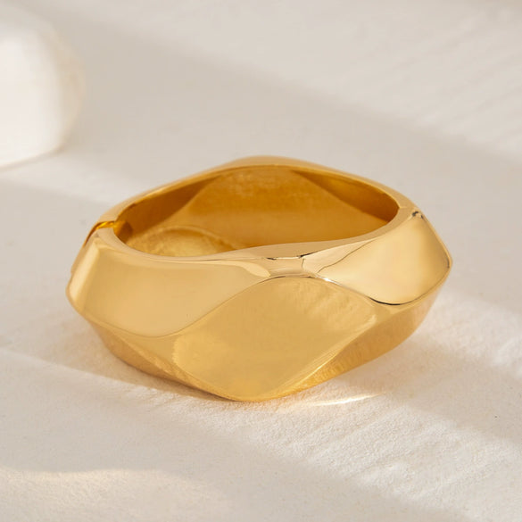 Alloy Irregular Minimalist Electroplated Bracelet