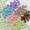 Alloy Irregular Shaped Beads Jenga Building Blocks Style Diy Handmade Baked Paint Bracelet Necklace Mobile Phone Chain Accessories