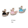 Alloy Jewelry Accessories Animal Whale Pendant With Oil Dripping Design