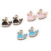 Alloy Jewelry Accessories Animal Whale Pendant With Oil Dripping Design