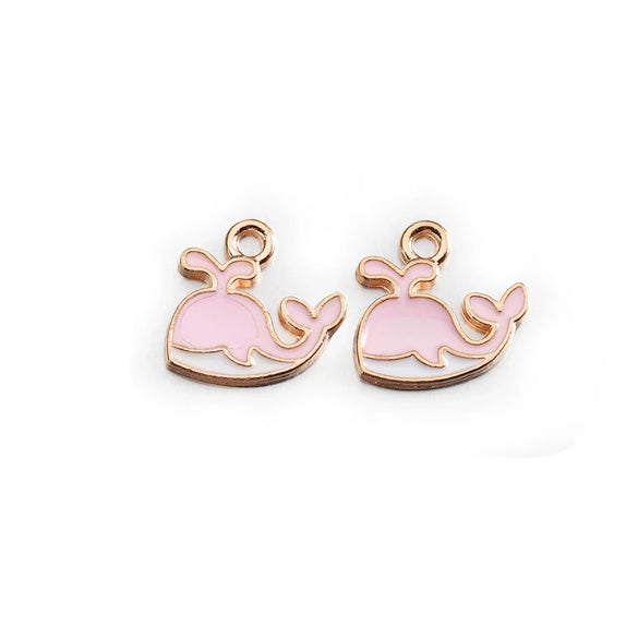 Alloy Jewelry Accessories Animal Whale Pendant With Oil Dripping Design