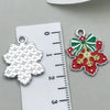 Alloy Jewelry Accessories Christmas Tree Santa Claus Snowman Bell Elk Dripping Oil Pendant For Diy Bracelet