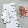 Alloy Jewelry Accessories Christmas Tree Santa Claus Snowman Bell Elk Dripping Oil Pendant For Diy Bracelet