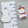 Alloy Jewelry Accessories Christmas Tree Santa Claus Snowman Bell Elk Dripping Oil Pendant For Diy Bracelet