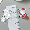 Alloy Jewelry Accessories Christmas Tree Santa Claus Snowman Bell Elk Dripping Oil Pendant For Diy Bracelet