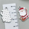 Alloy Jewelry Accessories Christmas Tree Santa Claus Snowman Bell Elk Dripping Oil Pendant For Diy Bracelet