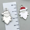 Alloy Jewelry Accessories Christmas Tree Santa Claus Snowman Bell Elk Dripping Oil Pendant For Diy Bracelet