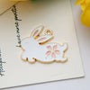 Alloy Jewelry Accessories Dripping Oil Cartoon Rabbit Pendant Earrings Bracelet Key Chain