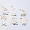 Alloy Jewelry Accessories Dripping Oil Cartoon Rabbit Pendant Earrings Bracelet Key Chain