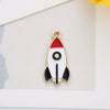 Alloy Jewelry Accessories Dripping Oil Pendant Star Universe Astronaut Earring Pendant Key