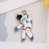 Alloy Jewelry Accessories Dripping Oil Pendant Star Universe Astronaut Earring Pendant Key