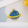 Alloy Jewelry Accessories Dripping Oil Pendant Star Universe Astronaut Earring Pendant Key