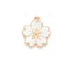 Alloy Jewelry Accessories Dripping Oil Totem Cherry Blossom Pendant For Necklace Bracelet Mobile Phone