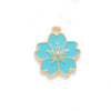 Alloy Jewelry Accessories Dripping Oil Totem Cherry Blossom Pendant For Necklace Bracelet Mobile Phone