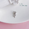Alloy Jewelry Accessories Electroplated Rose Tulip Inlaid Small Pendant