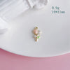 Alloy Jewelry Accessories Electroplated Rose Tulip Inlaid Small Pendant