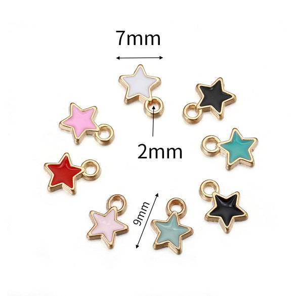 Alloy Jewelry Accessories Fivepointed Star Pendant Electroplated