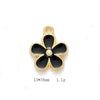 Alloy Jewelry Accessories Minimalist Small Flower Dripping Oil Earrings Bracelet Pendant
