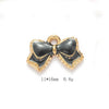Alloy Jewelry Accessories Minimalist Small Flower Dripping Oil Earrings Bracelet Pendant