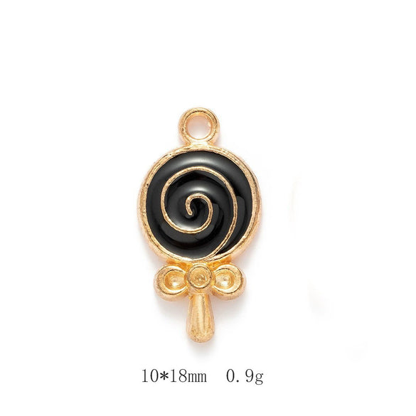 Alloy Jewelry Accessories Minimalist Small Flower Dripping Oil Earrings Bracelet Pendant