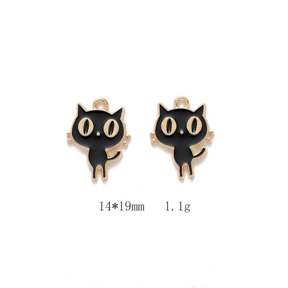 Alloy Jewelry Accessories Minimalist Small Flower Dripping Oil Earrings Bracelet Pendant