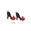 Alloy Jewelry Accessories Minimalist Small Flower Dripping Oil Earrings Bracelet Pendant